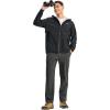 imageTBMPOY Mens Lightweight Hiking Pants Quick Dry 4 Pockets Stretch Water Resistant Travel Fishing Convertible Zip Cargo JoggerDark Grey