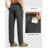 imageTBMPOY Mens Lightweight Hiking Pants Quick Dry 4 Pockets Stretch Water Resistant Travel Fishing Convertible Zip Cargo JoggerDark Grey