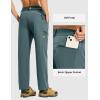 imageTBMPOY Mens Lightweight Hiking Pants Quick Dry 4 Pockets Stretch Water Resistant Travel Fishing Convertible Zip Cargo JoggerGrey Blue