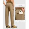 imageTBMPOY Mens Lightweight Hiking Pants Quick Dry 4 Pockets Stretch Water Resistant Travel Fishing Convertible Zip Cargo JoggerKhaki