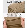 imageTBMPOY Mens Lightweight Hiking Pants Quick Dry 4 Pockets Stretch Water Resistant Travel Fishing Convertible Zip Cargo JoggerKhaki