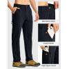 imageTBMPOY Mens Lightweight Hiking Pants Quick Dry 4 Pockets Stretch Water Resistant Travel Fishing Convertible Zip Cargo JoggerNavy