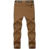 imageTBMPOY Mens Lightweight Hiking Pants with Belt 5 Zip Pockets Waterproof QuickDry Travel Fishing Work Outdoor PantsA21light Brown
