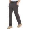 imageTBMPOY Mens Lightweight Hiking Pants with Belt 5 Zip Pockets Waterproof QuickDry Travel Fishing Work Outdoor PantsA9thin Brown