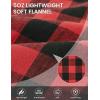 imageTBMPOY Mens Lightweight Hoodie Shirts Plaid Flannel Button Up Long Sleeve Pajamas with Pockets Hoodie Fall Casual OutfitsBlack Red