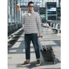imageTBMPOY Mens Lightweight Puffer Jackets Detachable Hood WaterResistant Casual Winter Coat Hooded Insulated for Travel SkiLight Grey