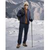 imageTBMPOY Mens Lightweight Puffer Jackets Detachable Hood WaterResistant Casual Winter Coat Hooded Insulated for Travel SkiNavy