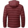 imageTBMPOY Mens Lightweight Puffer Jackets Detachable Hood WaterResistant Casual Winter Coat Hooded Insulated for Travel SkiWine Red