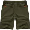 imageTBMPOY Mens Shorts 9quot Hiking Running Shorts Zipper Pockets Athletic Outdoor Sports Gym Workout Short 4 PocketsArmy Green