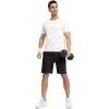 imageTBMPOY Mens Shorts 9quot Hiking Running Shorts Zipper Pockets Athletic Outdoor Sports Gym Workout Short 4 PocketsBlack