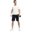 imageTBMPOY Mens Shorts 9quot Hiking Running Shorts Zipper Pockets Athletic Outdoor Sports Gym Workout Short 4 PocketsNavy