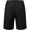 imageTBMPOY Mens Shorts Golf 9quot Casual Elastic Waist Quick Dry Flat Front Travel Shorts with 5 PocketsBlack