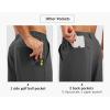 imageTBMPOY Mens Shorts Golf 9quot Casual Elastic Waist Quick Dry Flat Front Travel Shorts with 5 PocketsDark Grey
