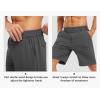 imageTBMPOY Mens Shorts Golf 9quot Casual Elastic Waist Quick Dry Flat Front Travel Shorts with 5 PocketsDark Grey