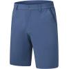 imageTBMPOY Mens Shorts Golf 9quot Casual Elastic Waist Quick Dry Flat Front Travel Shorts with 5 PocketsDenim Blue