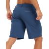 imageTBMPOY Mens Shorts Golf 9quot Casual Elastic Waist Quick Dry Flat Front Travel Shorts with 5 PocketsDenim Blue