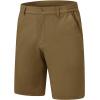 imageTBMPOY Mens Shorts Golf 9quot Casual Elastic Waist Quick Dry Flat Front Travel Shorts with 5 PocketsKhaki