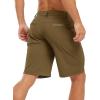imageTBMPOY Mens Shorts Golf 9quot Casual Elastic Waist Quick Dry Flat Front Travel Shorts with 5 PocketsKhaki