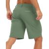 imageTBMPOY Mens Shorts Golf 9quot Casual Elastic Waist Quick Dry Flat Front Travel Shorts with 5 PocketsLight Army