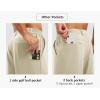 imageTBMPOY Mens Shorts Golf 9quot Casual Elastic Waist Quick Dry Flat Front Travel Shorts with 5 PocketsLight Khaki