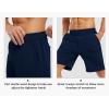 imageTBMPOY Mens Shorts Golf 9quot Casual Elastic Waist Quick Dry Flat Front Travel Shorts with 5 PocketsNavy