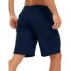 imageTBMPOY Mens Shorts Golf 9quot Casual Elastic Waist Quick Dry Flat Front Travel Shorts with 5 PocketsNavy