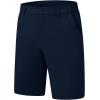 imageTBMPOY Mens Shorts Golf 9quot Casual Elastic Waist Quick Dry Flat Front Travel Shorts with 5 PocketsNavy