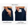 imageTBMPOY Mens Shorts Golf 9quot Casual Elastic Waist Quick Dry Flat Front Travel Shorts with 5 PocketsNavy