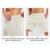imageTBMPOY Mens Shorts Golf 9quot Casual Elastic Waist Quick Dry Flat Front Travel Shorts with 5 PocketsWhite
