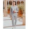 imageTBMPOY Mens Sweatsuits 2 Piece Set Tracksuits Jogging Outfits Long Sleeve Tops Jogger Pants Sweat Track Suits Casual AthleticLight Grey