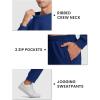 imageTBMPOY Mens Sweatsuits 2 Piece Set Tracksuits Jogging Outfits Long Sleeve Tops Jogger Pants Sweat Track Suits Casual AthleticRoyal Blue