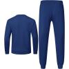 imageTBMPOY Mens Sweatsuits 2 Piece Set Tracksuits Jogging Outfits Long Sleeve Tops Jogger Pants Sweat Track Suits Casual AthleticRoyal Blue