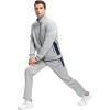 imageTBMPOY Mens Tracksuits Sweatsuits for Men Sweat Track Suits 2 Piece Casual Athletic Jogging Warm Up Full Zip Sets01 Grey