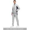 imageTBMPOY Mens Tracksuits Sweatsuits for Men Sweat Track Suits 2 Piece Casual Athletic Jogging Warm Up Full Zip Sets01 Grey