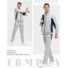 imageTBMPOY Mens Tracksuits Sweatsuits for Men Sweat Track Suits 2 Piece Casual Athletic Jogging Warm Up Full Zip Sets01 Grey