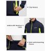 imageTBMPOY Mens Tracksuits Sweatsuits for Men Sweat Track Suits 2 Piece Casual Athletic Jogging Warm Up Full Zip Sets01 Navyfluorescent Green