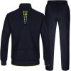 imageTBMPOY Mens Tracksuits Sweatsuits for Men Sweat Track Suits 2 Piece Casual Athletic Jogging Warm Up Full Zip Sets01 Navyfluorescent Green