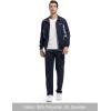 imageTBMPOY Mens Tracksuits Sweatsuits for Men Sweat Track Suits 2 Piece Casual Athletic Jogging Warm Up Full Zip Sets01 Navygrey
