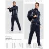 imageTBMPOY Mens Tracksuits Sweatsuits for Men Sweat Track Suits 2 Piece Casual Athletic Jogging Warm Up Full Zip Sets01 Navygrey