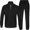 imageTBMPOY Mens Tracksuits Sweatsuits for Men Sweat Track Suits 2 Piece Casual Athletic Jogging Warm Up Full Zip Sets03 Blacklight Grey