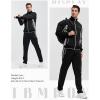 imageTBMPOY Mens Tracksuits Sweatsuits for Men Sweat Track Suits 2 Piece Casual Athletic Jogging Warm Up Full Zip Sets03 Blacklight Grey