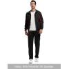 imageTBMPOY Mens Tracksuits Sweatsuits for Men Sweat Track Suits 2 Piece Casual Athletic Jogging Warm Up Full Zip Sets03 Blackwine Red