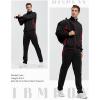 imageTBMPOY Mens Tracksuits Sweatsuits for Men Sweat Track Suits 2 Piece Casual Athletic Jogging Warm Up Full Zip Sets03 Blackwine Red