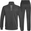 imageTBMPOY Mens Tracksuits Sweatsuits for Men Sweat Track Suits 2 Piece Casual Athletic Jogging Warm Up Full Zip Sets03 Dark Greylight Grey