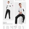 imageTBMPOY Mens Tracksuits Sweatsuits for Men Sweat Track Suits 2 Piece Casual Athletic Jogging Warm Up Full Zip Sets03 Whiteblack