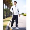 imageTBMPOY Mens Tracksuits Sweatsuits for Men Sweat Track Suits 2 Piece Casual Athletic Jogging Warm Up Full Zip Sets03 Whitedarl Blue