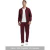 imageTBMPOY Mens Tracksuits Sweatsuits for Men Sweat Track Suits 2 Piece Casual Athletic Jogging Warm Up Full Zip Sets03 Wine Red