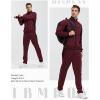 imageTBMPOY Mens Tracksuits Sweatsuits for Men Sweat Track Suits 2 Piece Casual Athletic Jogging Warm Up Full Zip Sets03 Wine Red