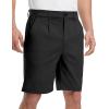 imageTBMPOY Mens Work Dress Shorts Golf Stretch Waistband Summer Pleated Casual Business Dressy Short for Men with PocketsBlack