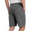 imageTBMPOY Mens Work Dress Shorts Golf Stretch Waistband Summer Pleated Casual Business Dressy Short for Men with PocketsDark Grey
